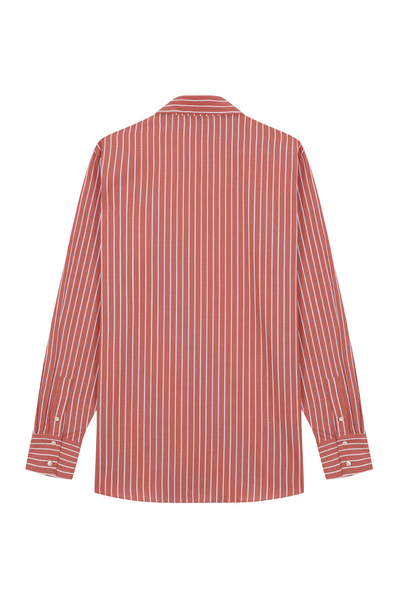 Orange and white stripped