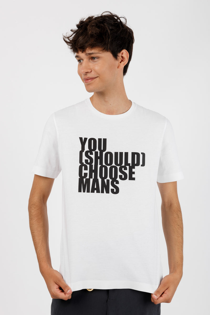 You should choose mans T-Shirt