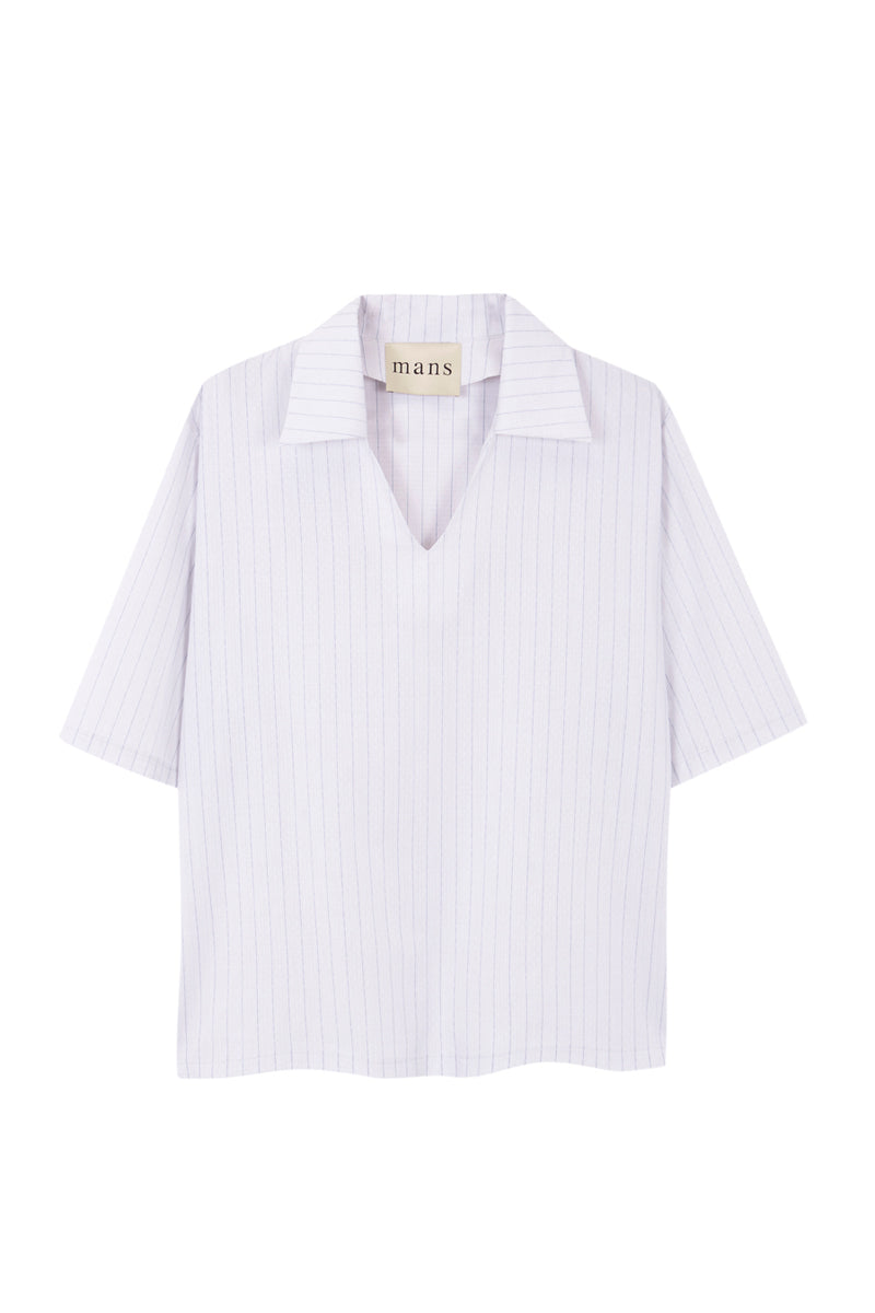 Grey with blue stripes