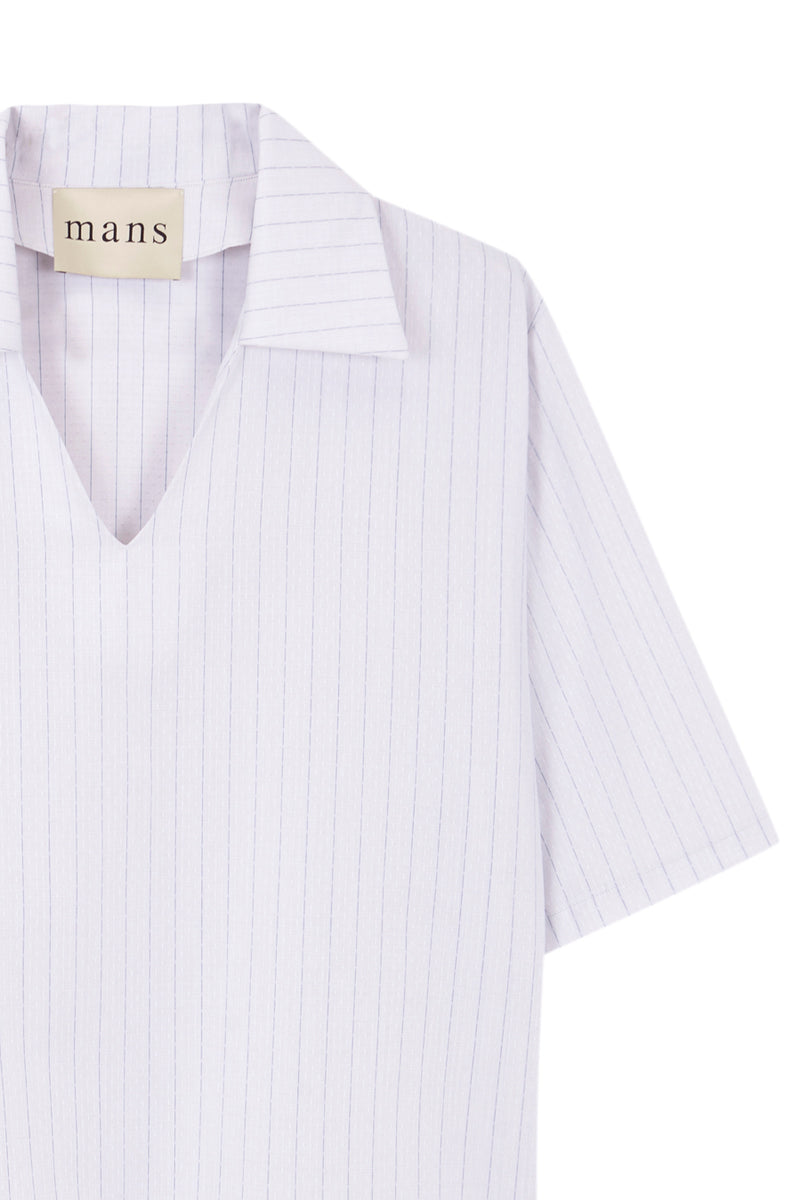 Grey with blue stripes