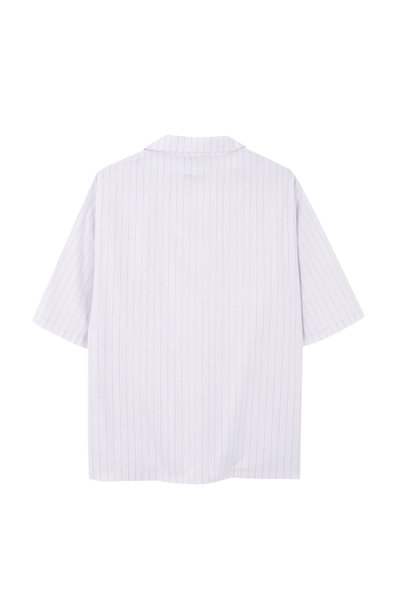 Grey with blue stripes